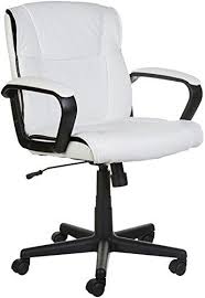 Black And White Desk Chair Amazonbasics Mid Back Office Chair White White Office Chair Office Chair Desk Chair
