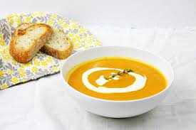 Roasted Carrot Parsnip Soup With Lemon Ginger Cream Recipe Parsnip Soup Carrot And Parsnip Soup Fodmap Recipes