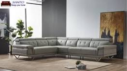 Leather Sofa Fabric and Leather Sectional Combination Sofas Living Room  Sofa Corner Apartment Furniture Set Modern L Shaped Sofa Set