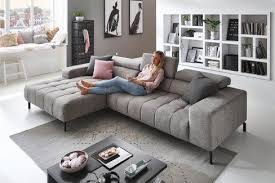 polstergarnitur miracle s von megapol ecksofa bestehend aus ubergrossem canape 2 5 sitzer inklusive kopfteilverstellung polstermobel ecksofa polster sofa