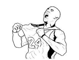 Picture of famous basketball player for coloring. Kobe Jersey Coloring Page By Yvonne C Teachers Pay Teachers