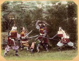 Kazuma Ogawa 1860 1928 Old Style Armor Tinted Albumen Print Circa 1880 Samurai Warrior Samurai Armor Japanese Art