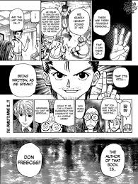 (hunter x hunter) you should enjoy the little detours to the fullest. Ging Reveals New Character Who Is Don Freecss Ch 344 Hunter X Hunter Hunter X Hunter Hunter Manga