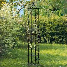 Weitere ideen zu garten, obelisk, garten deko. Rankgitter Obelisk Empire Pulverbeschichtet Schwarz Ca 245x40 Cm Online Kaufen Bei Gartner Potschke