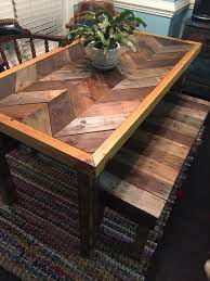 pallet chevron table and a bench diy pallet furniture wooden pallet furniture furniture projects