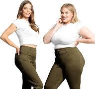 STRETCH IS COMFORT Women's Pull On High Waist Jeggings Olive ...