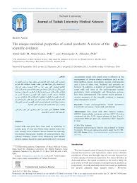 Use only one word in each gap. Pdf The Unique Medicinal Properties Of Camel Products A Review Of The Scientific Evidence