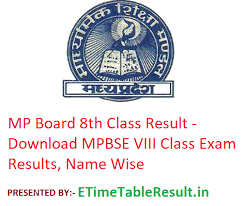 A total of 11 lakh students had enrolled for the class 10 exam this. Mp Board 8th Class Result 2020 Download Mpbse Viii Class Exam Results Name Wise