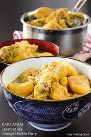 Kari Ayam Lengkuas Galangal Chicken Curry Recipe Curry Chicken Kari Ayam Curry