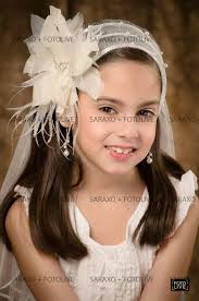 Bautizo Flores Para Tocados Comunion Corona Blanca Con Flores Concepción Faviola  Díaz