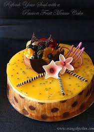 Passion Fruit Mousse Joconde Passion Fruit Mousse Fancy Desserts Desserts