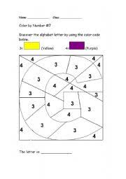 He did it simply by counting the number of letters in sets of printers' type. Alphabet Color By Number G Esl Worksheet By Shiroitora