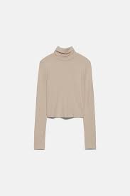 High Neck T Shirt Zara New Zealand Turtleneck T Shirt Neck T Shirt Fashion