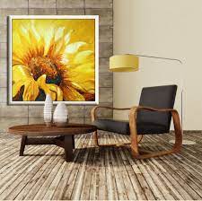 Flower Wall Art Sunflower Painting Gift Ideas For Women Etsy In 2020 Sunflower Painting Large Paintings Living Room Large Wall Art Living Room