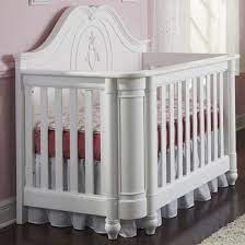 Love Angelina White With Silver Tipping Convertible Crib By Creations Baby Cribs Luxury Baby Crib Baby Furniture Sets