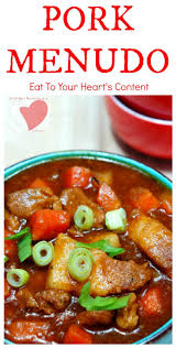 Pork Menudo Rich Thick Tomato Based Sauce Tender Pork Cubes And Colorful Vegetables This Pinoy Food Recipe Is Not Cubed Pork Recipes Pork Recipes Pinoy Food