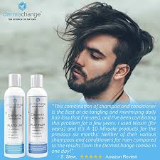 It's best to aim at using less shampoo than the conditioner. Amazon Com Dermachange Platinum Hair Growth Conditioner With Vitamins To Make Hair Grow Fast Argon Oil And Biotin To Support Regrowth Reduce Thinning And Hair Loss For Men And