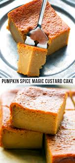 Pumpkin Magic Custard Cake In 2020 Magic Cake Recipes Custard Cake Recipes Magic Custard Cake