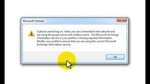 Solved Outlook Cannot Logon Verify You Are Connected To The Network Youtube