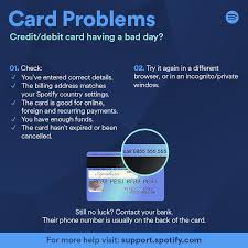 Gillaspia says finding these offers can be as simple as pasting a link to a card from the credit card company's website into google incognito mode to pull up a higher offer. Credit Card Is Valid But Not Being Accepted The Spotify Community