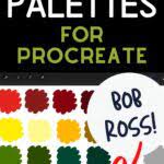 This easy to use color palette is perfect for creating happy little trees. Download A Bob Ross Color Palette For Procreate Ebbandflowcc