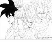 D'abord colorie le visage et les bras en rose claire puis prends du jaune pour colorier les détails de la tenue de combat de ce guerrier légendaire dbz. Coloriage Dragon Ball Z Dessin Dragon Ball Z Sur Coloriage Info