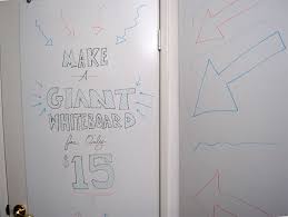 Make A Giant Whiteboard For Only 15 Primer Diy Whiteboard White Board Cheap Whiteboard