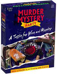 All our murder mystery games are for large groups (20 to about 125 or so). Amazon Daily Deal Murder Mystery Party Games A Taste For Wine And Murder Host Your Own Murder Mystery Dinner For 8 Adult Players