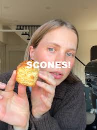 Making Scones with Lemon Curd and Rhubarb Compote