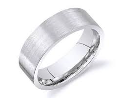 14k White Gold Band 7mm Plain Matte Brushed Flat Comfort Fit Men S Women S Wedding R White Gold Wedding Bands White Gold Band Wedding Rings For Women