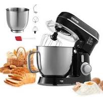VEVOR Stand Mixer, 5.3QT + 4.4QT Two Stainless Steel Bowls, 10+P Speeds Tilt-head Food Mixer, Kitchen Mixer with Dough Hook, Wire Whip, Beater, ...