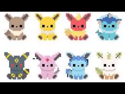 Simple D I Y Pixelart Pokemon Cross Stitch Pokemon Perler Beads Perler Bead Art