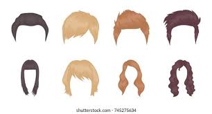 Topics curly hair curly hairstyles curls haircare hair products hair tips curly curly hair products wavy. Types Hairstyles Icons Set Collection Design Stock Vector Royalty Free 745275634