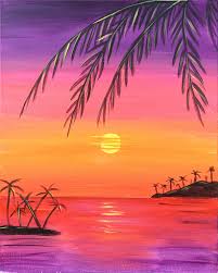The biggest selection, superior quality, custom sizes. Tropical Sunset Painting Party With The Paint Sesh