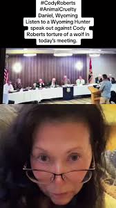 #duet with @Marian #codyroberts Thank you to this gentleman for speaking so  eloquently against the inhumane and cruel treatment against the wolf pup in  WY please sign the petition change.org Cody ...