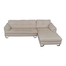 Enjoy relaxing comfort in style with our range of fabric sofas with chaise lounges. 88 Off Ashley Furniture Ashley Furniture White Leather Chaise Sectional Sofas
