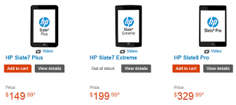 HP Slate7 Plus, Slate7 Extreme and ...