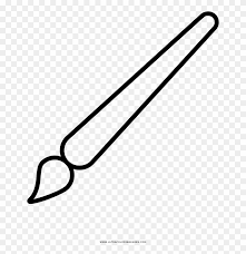 Free paint splatter photoshop brushes 4. Paint Brush Coloring Page Clipart 3085863 Pinclipart