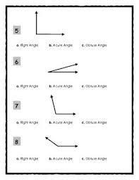 Elementary Geometry Identifying Right Obtuse And Acute Angles Math Geometry Math Remediation Math Assessment