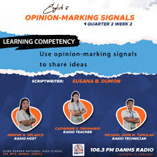 They are groups of words. English 8 Opinion Marking Signals By Radio Lessons In English A Podcast On Anchor