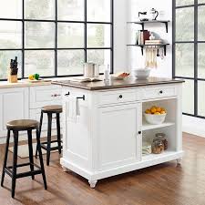Dorel Living Kelsey Kitchen Island With 2 Stools And Drawers White Walmart Com Freestanding Kitchen Freestanding Kitchen Island Stools For Kitchen Island