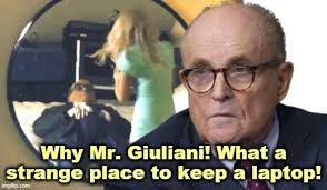 Rudy giuliani flat on a hotel bed, hands down his pants, while a young reporter (maria bakalova, who plays borat's daughter tutar) hovers over him. Politics Rudy Giuliani In Borat Strikes Again Memes Gifs Imgflip