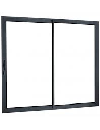 Auvent de baie vitrée alu gris ant. Alu Baie Vitree Aluminium L 1600 X H 2150 Mm 2 Vantaux Gris Anthracite