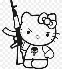 Hello kitty black and white. Hello Kitty Decal Sticker Sanrio Logo Others White Logo Monochrome Png Pngwing
