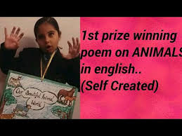 Manovikas english medium school, margao. Poem On Animals Self Created 1st Prize English Poem Recitation Competition Super Sanvi Youtube