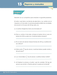 Libro matemáticas 5 grado primaria contestado es uno de los libros de ccc revisados aquí. Mayoreo Y Menudeo Bloque I Leccion 13 Apoyo Primaria