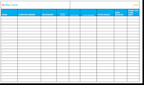 You select the template you can edit the guest lists with microsoft word, excel, or use the editable pdf version. Free Wedding Guest List Templates Word Excel Wordlayouts