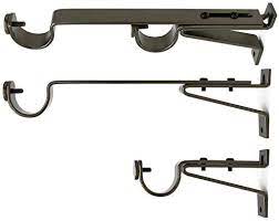 Dual mount indoor/outdoor window curtain rods. Urbanest Long Double Drapery Curtain Window Rod Bracket Holder Up To 1 25 Rod Antique Gold 2 Pieces Buy Online At Best Price In Uae Amazon Ae