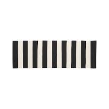 Black And White Striped Runner Rug Olin Black Striped Cotton 2 X6 Rug Runner Rug Runner Rug Runner Hallway Black Rug