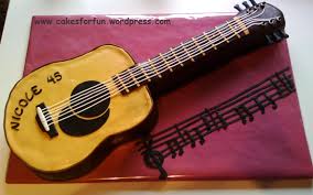 German democratic republic (gdr) 1978. Gitarren Torte Cakes For Fun